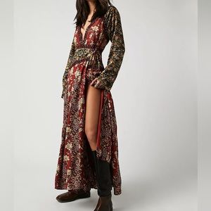 NWOT Free People Tilda Floral Wrap Dress